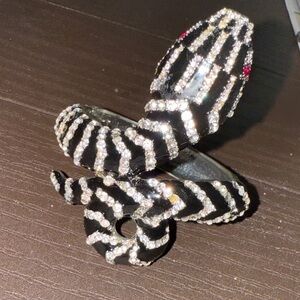 Black and Silver Vintage Snake bracelet